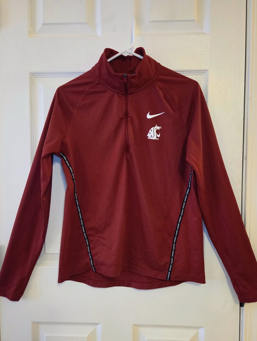 Nike Dri-Fit Womens Washington State University Quarter-Zip Pullover